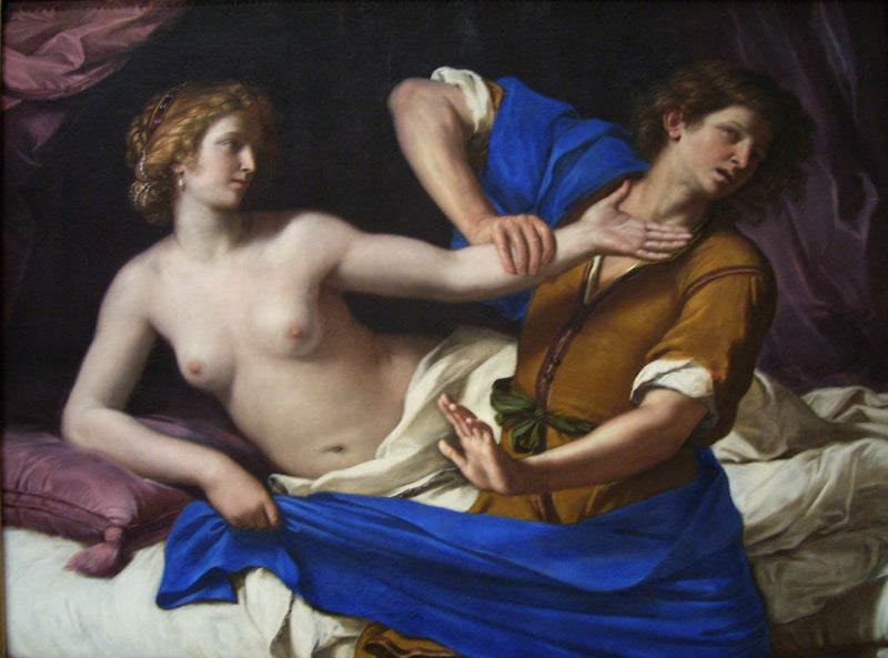 Joseph e a esposa de Potifar - Guercino