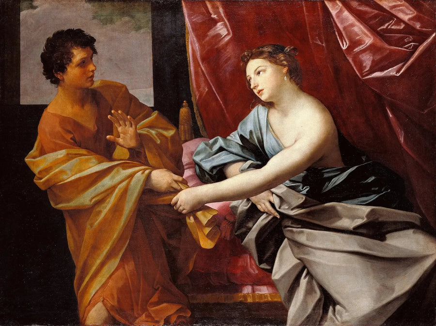 José e a esposa de Potifar - Guido Reni