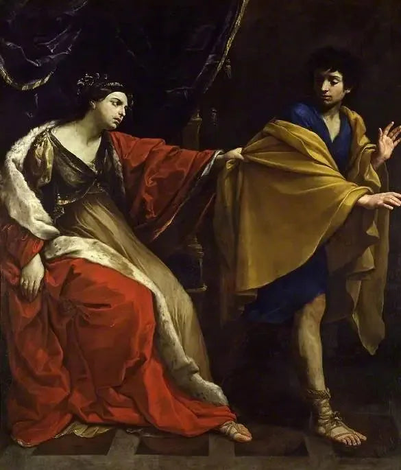 José e a esposa de Potifar - Guido Reni