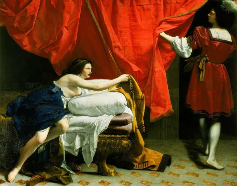 Joseph e a esposa de Potifar - Orazio Gentileschi