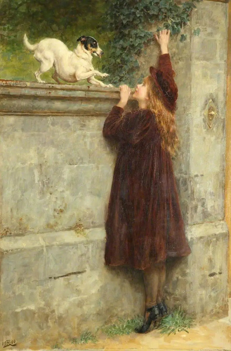 Brincando com os colegas - Briton Rivière