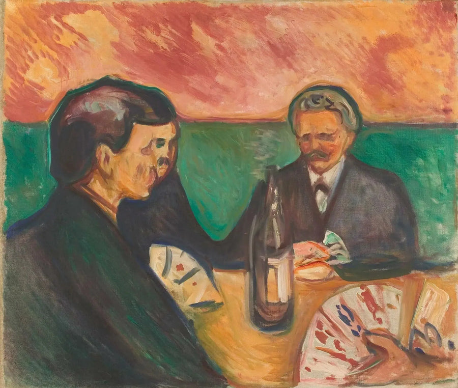 Jogadores de cartas em Elgersburg - Edvard Munch