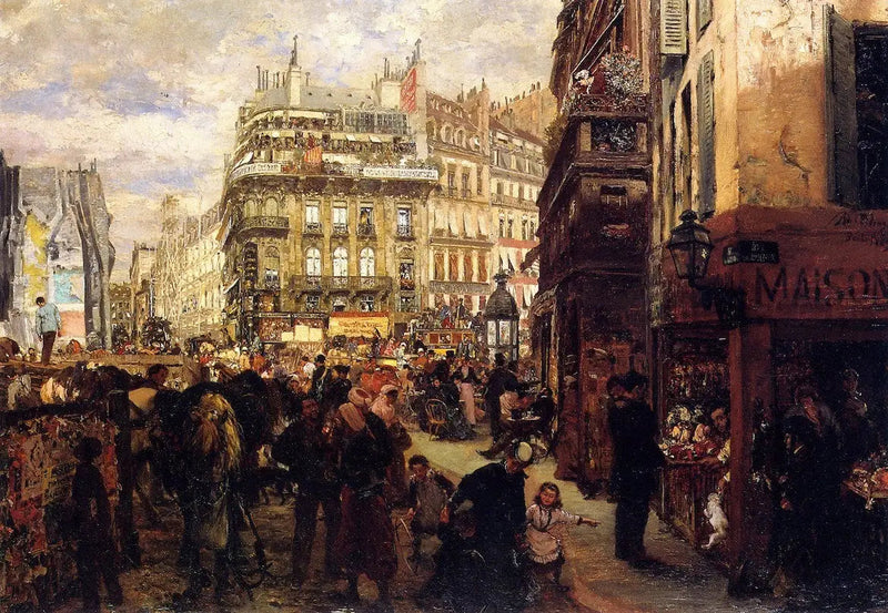 Dia da semana em Paris - Adolph von Menzel