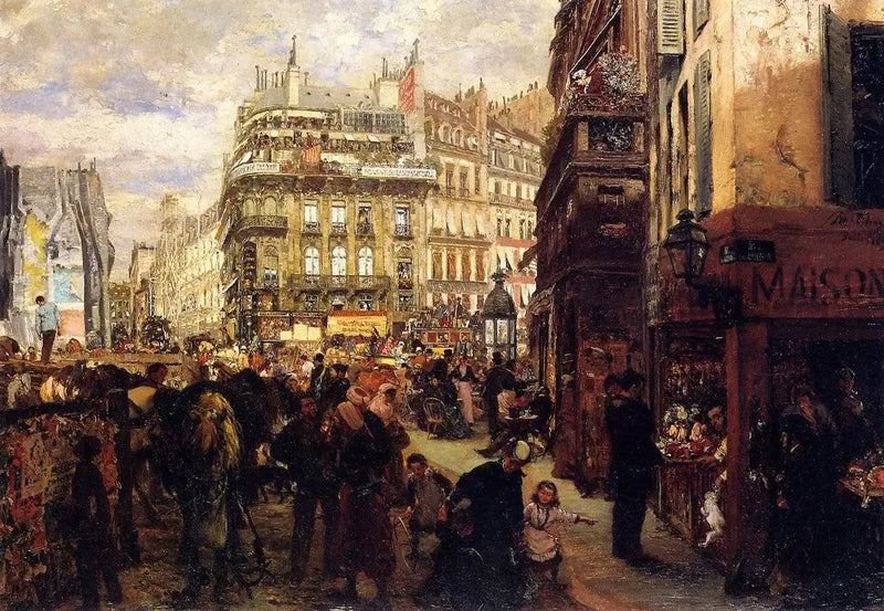 Dia da semana em Paris - Adolph von Menzel