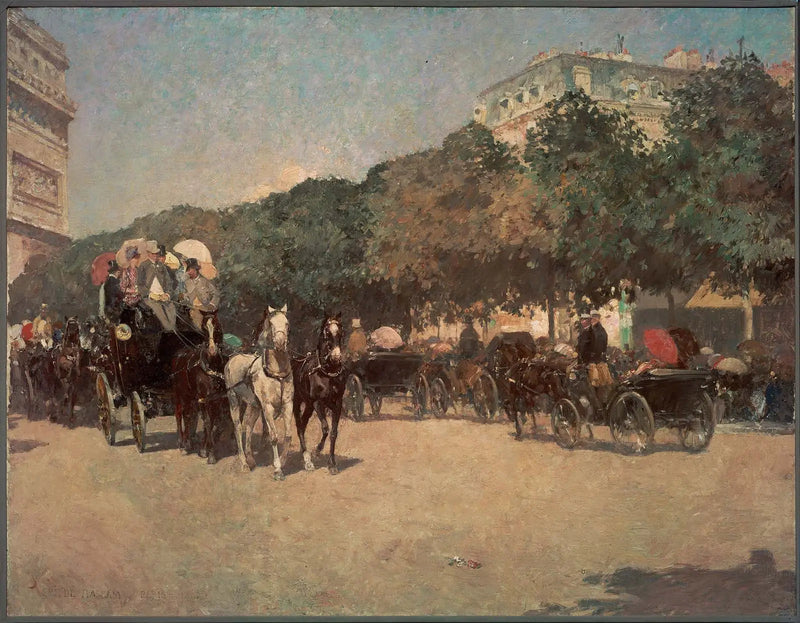 Dia do Grande Prêmio - Childe Hassam