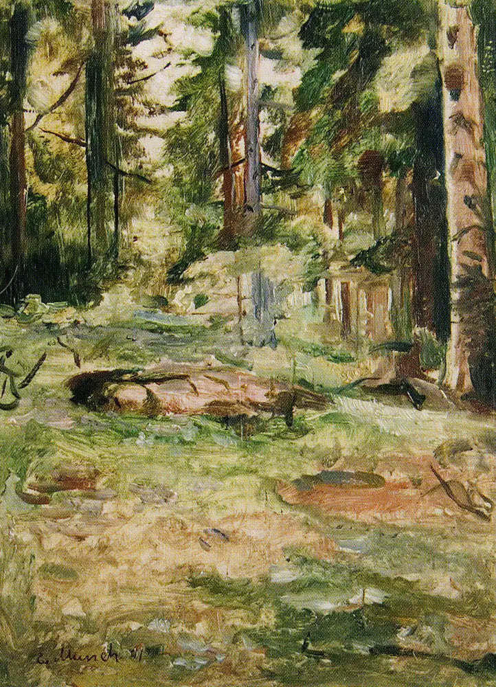 Dia de verão na floresta - Edvard Munch