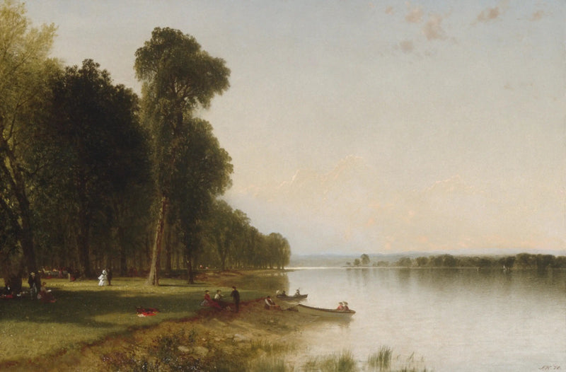 Dia de verão no lago Conesus - John Frederick Kensett