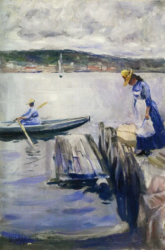 Dia de verão no cais - Edvard Munch