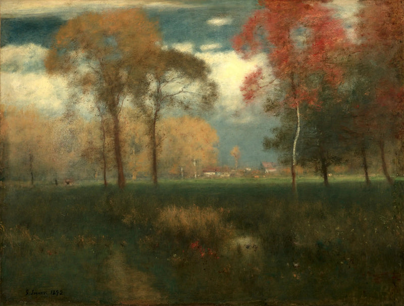 Dia ensolarado de outono - George Inness