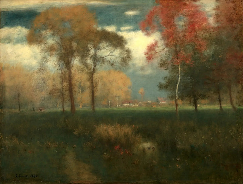 Dia ensolarado de outono - George Inness