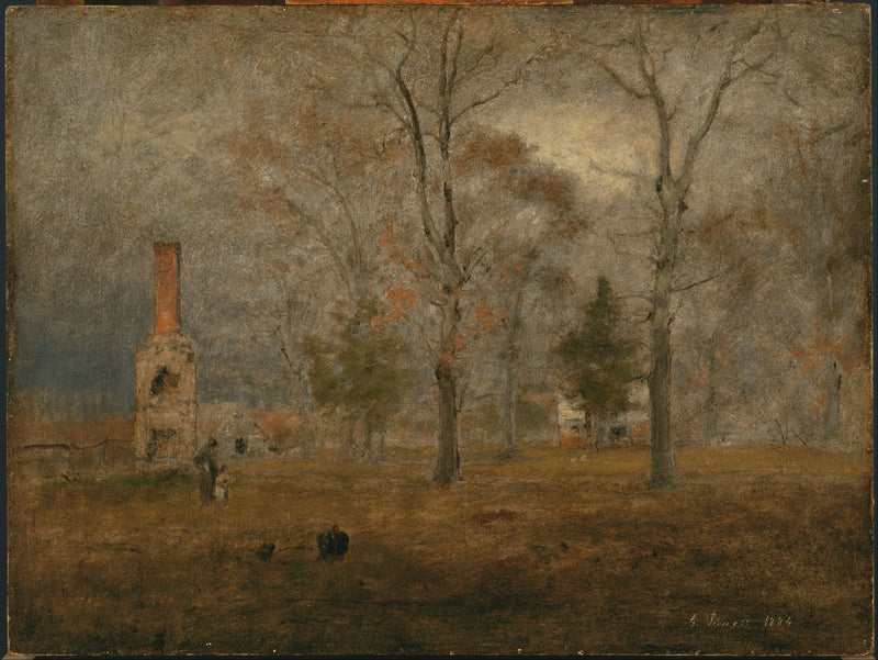 Dia cinzento, Goochland - George Inness