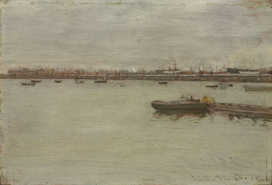 Dia cinzento na baía - William Merritt Chase