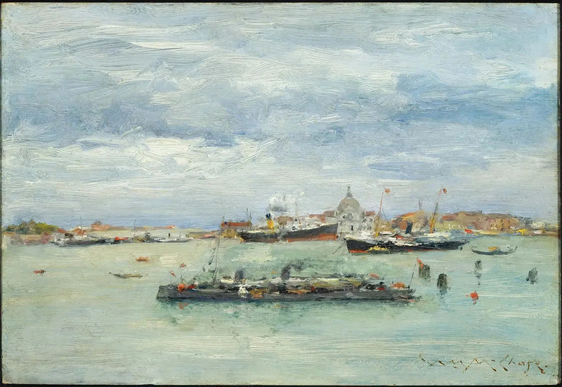 Dia cinzento sobre o lago - William Merritt Chase