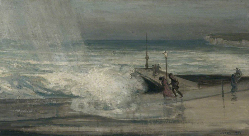 Dia de tempestade em Brighton, no Sussex Oriental - Charles Conder