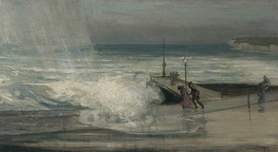 Dia de tempestade em Brighton, no Sussex Oriental - Charles Conder