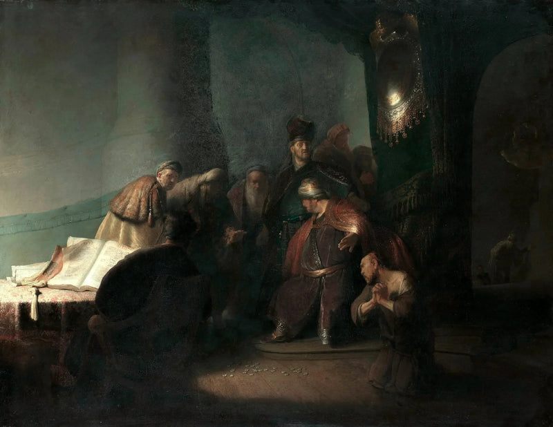 Judas entrega as trinta moedas - Rembrandt