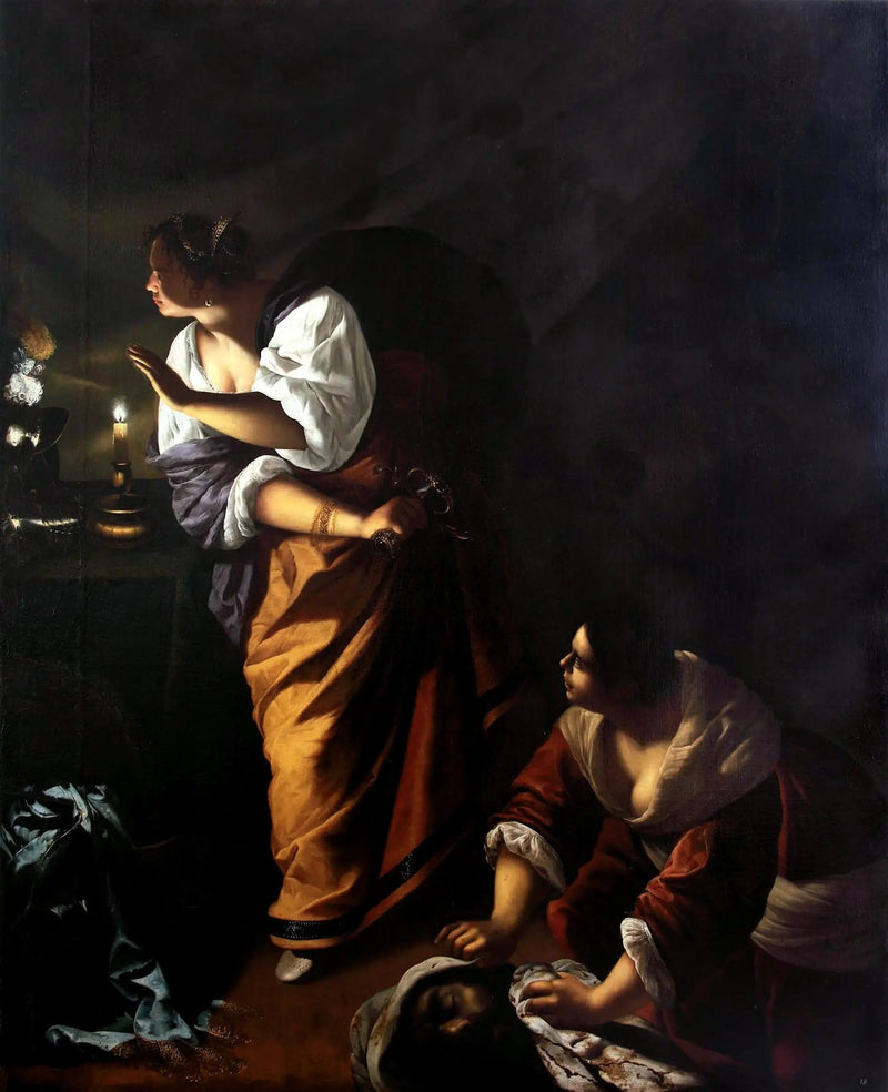 Judite e sua serva Abra com a cabeça de Holofernes - Artemisia Gentileschi