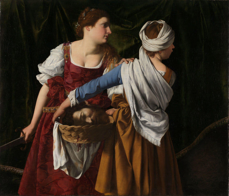 Judith e sua serva com a cabeça de Holofernes - Orazio Gentileschi