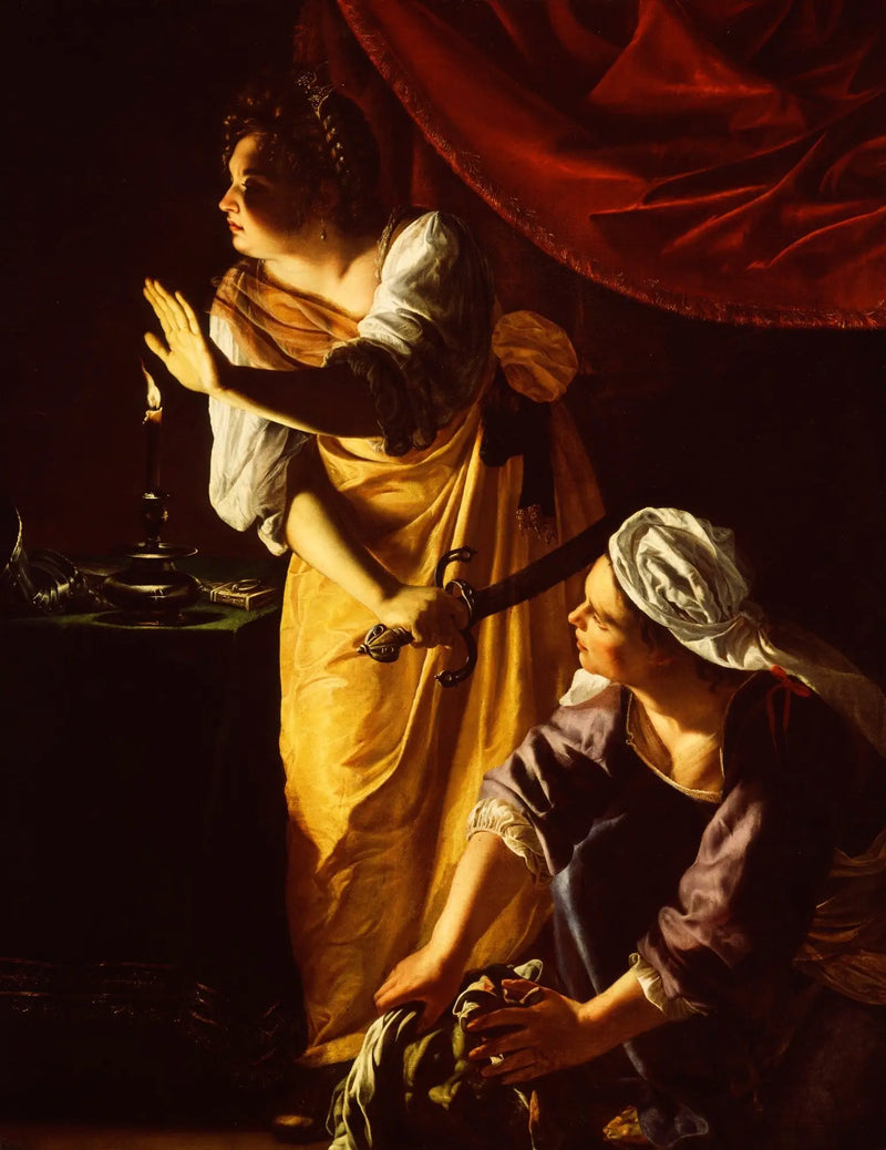 Judite e sua serva com a cabeça de Holofernes - Artemisia Gentileschi