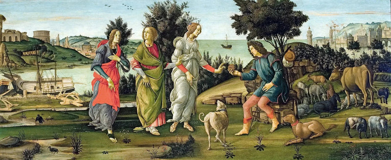 O Julgamento de Páris - Sandro Botticelli