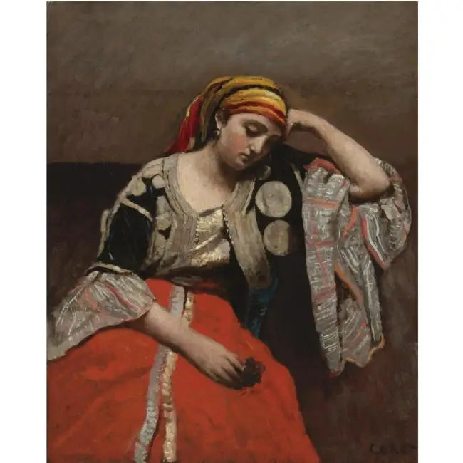 Judeia de Argel - Jean-Baptiste Camille Corot