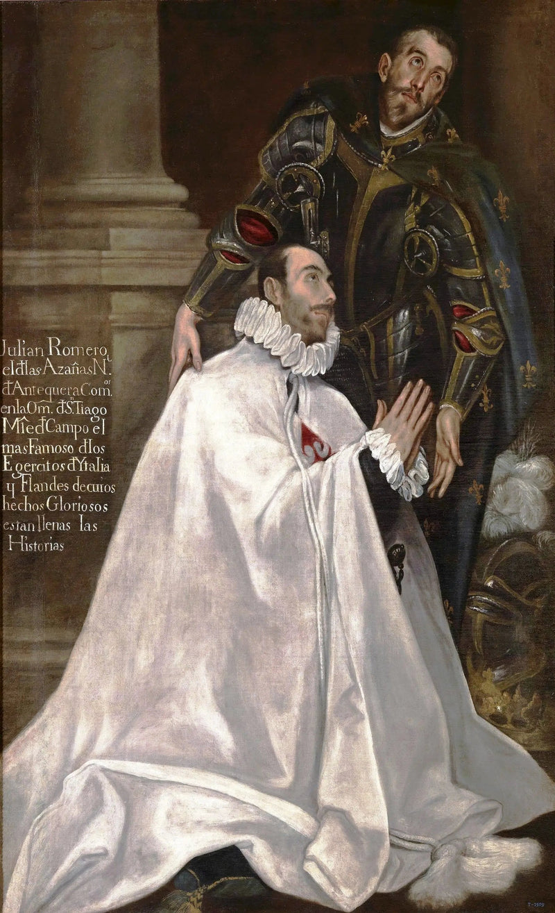 Julián Romero e seu filho Santo Padroeiro - El Greco