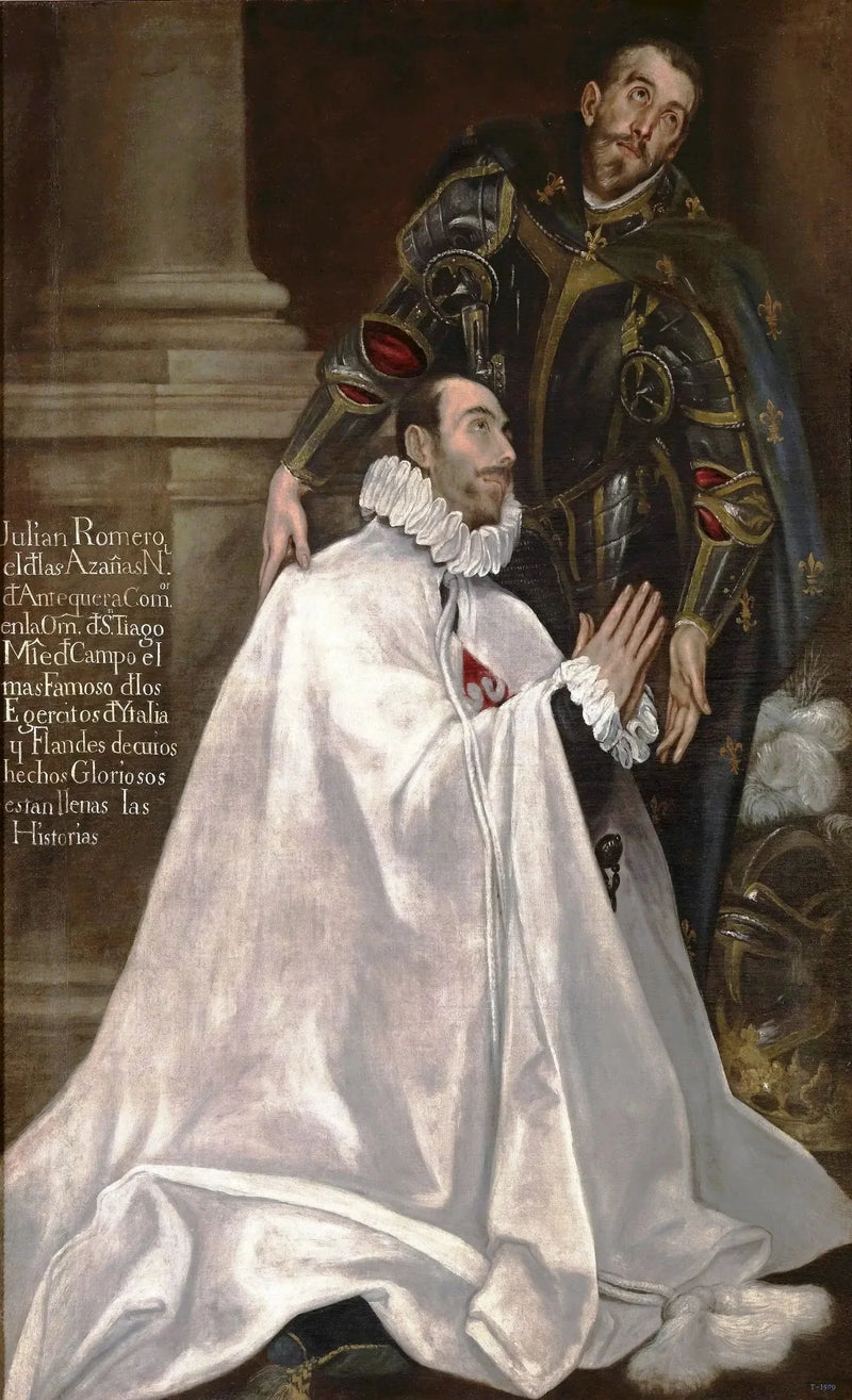 Julián Romero e seu filho Santo Padroeiro - El Greco