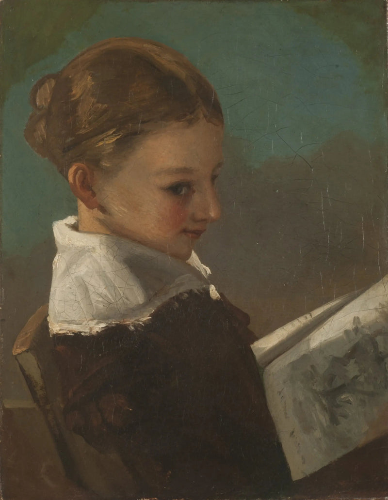 Juliette Courbet de dez anos - Gustave Courbet