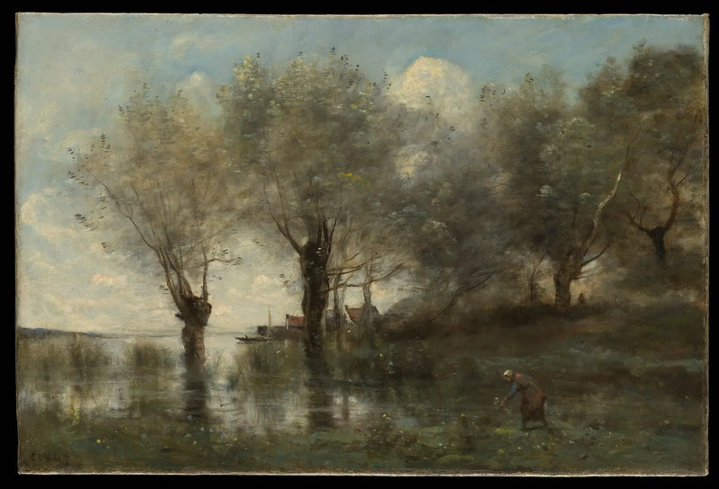  égua na Picardia - Jean-Baptiste Camille Corot