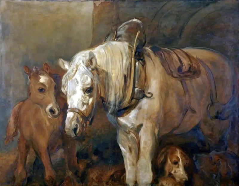  égua e potro - Edwin Henry Landseer
