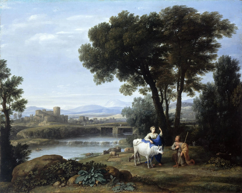 Junon confia Io aos cuidados de Argus - Claude Lorrain