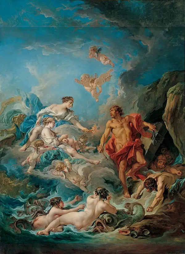 Junon pedindo a Éolo que libere os ventos - François Boucher