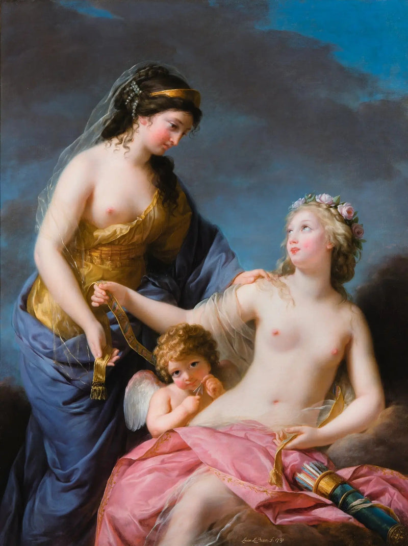 Junon pedindo a Vênus que lhe empreste seu cinto mágico - Elisabeth Vigée Le Brun