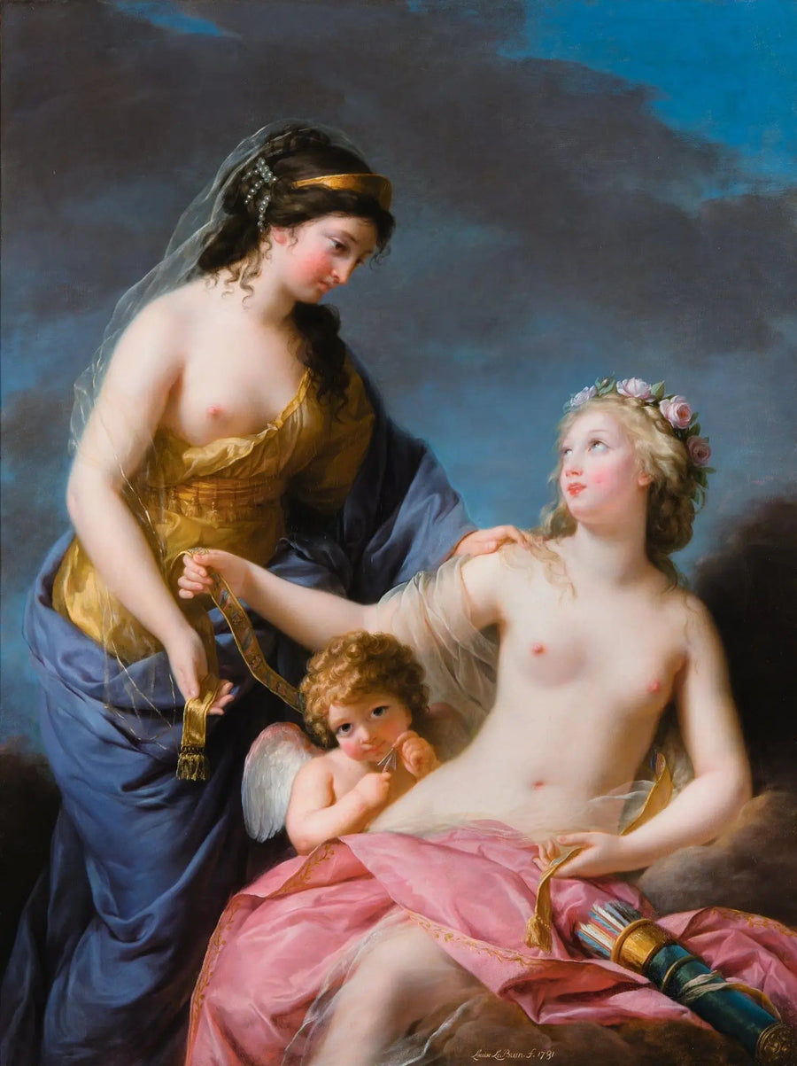 Junon pedindo a Vênus que lhe empreste seu cinto mágico - Elisabeth Vigée Le Brun