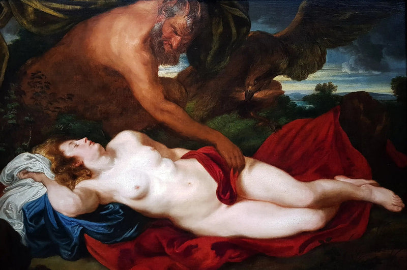 Júpiter em sátiro por Antiope - Antoine van Dyck