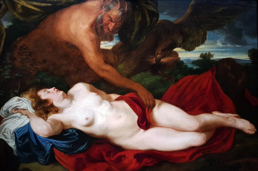 Júpiter em sátiro por Antiope - Antoine van Dyck