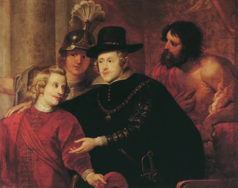 Cardeal Infante Fernando se despede de seu irmão rei Filipe IV - Peter Paul Rubens
