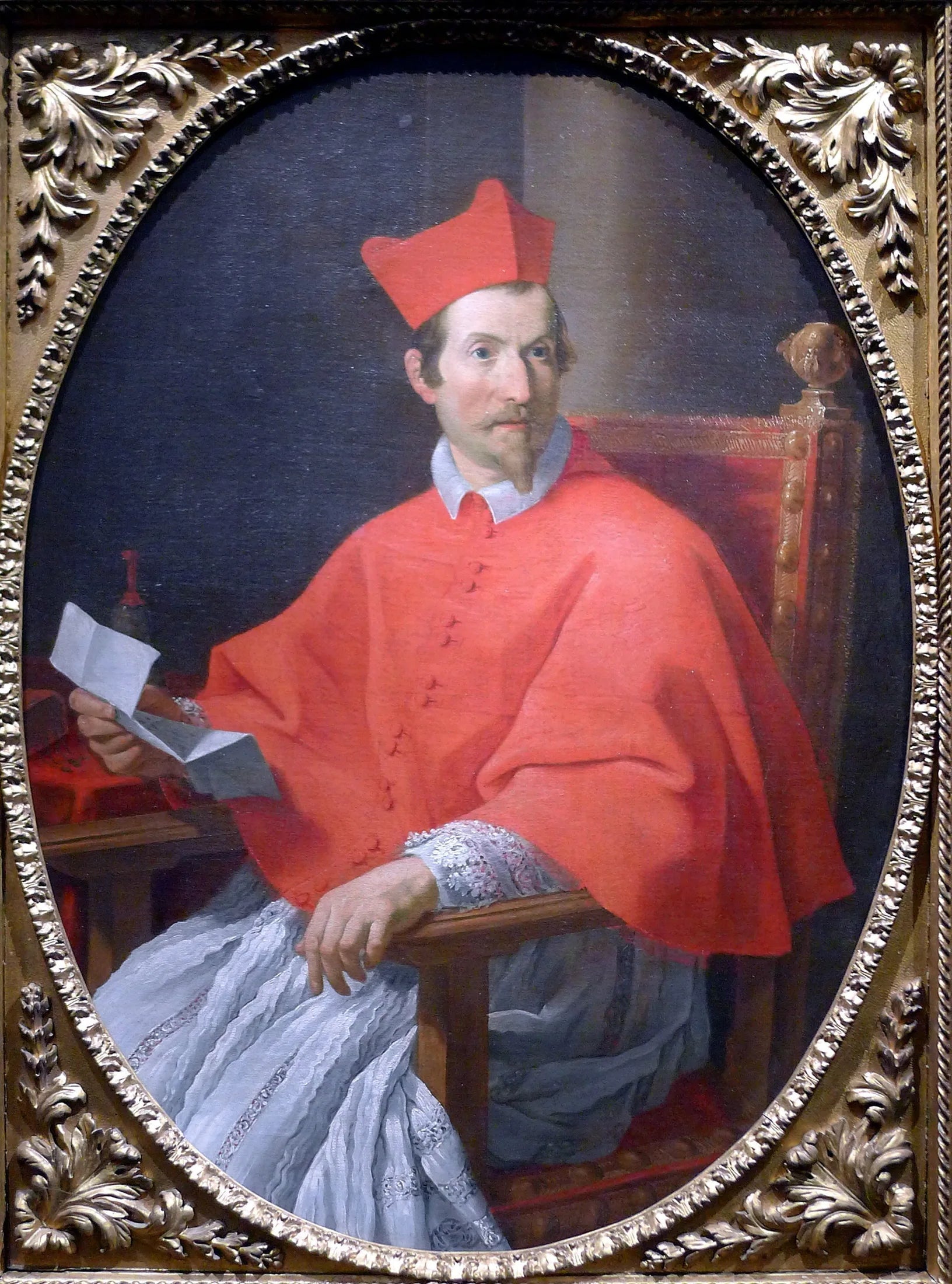 Kardinal Francesco Barberini - Andrea Sacchi image 1 reproduction artisanale de tableau