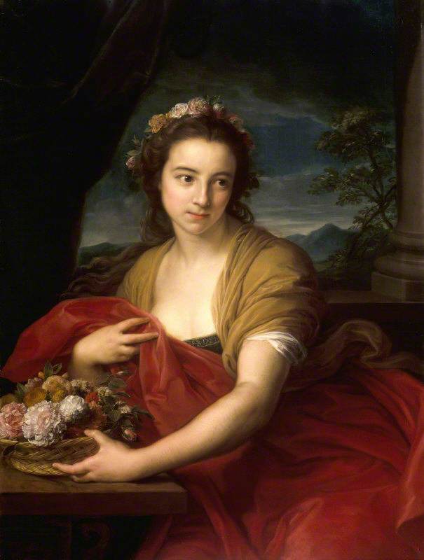 Katherine Durnford, mais tarde Mme Utrick Fetherstonhaugh, no papel de Flora - Pompeo Batoni