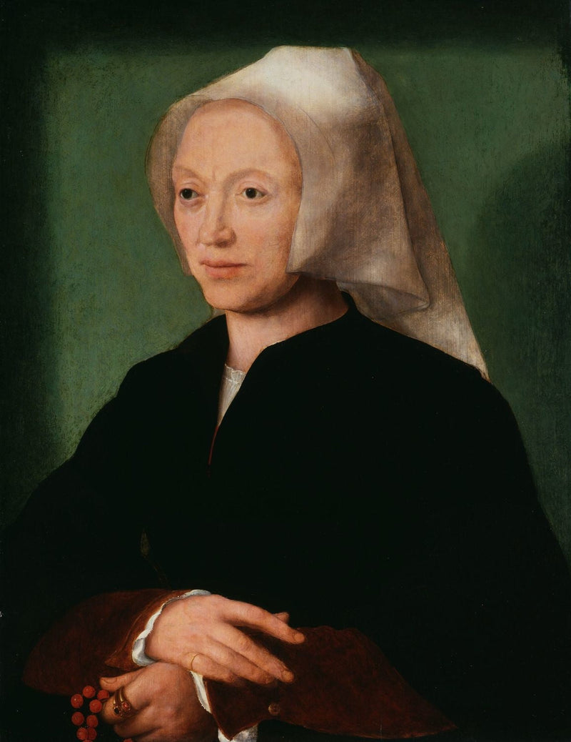 Katlijne van Mispelteeren, a esposa do artista - Joos van Cleve