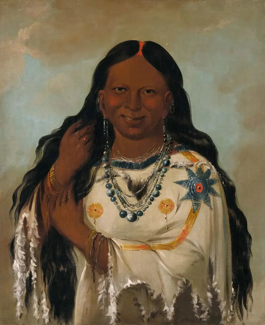 Kay-a-gís-gis, uma jovem mulher - George Catlin