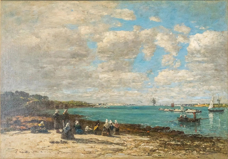 Kerhuon - as pescadoras - Eugène Boudin