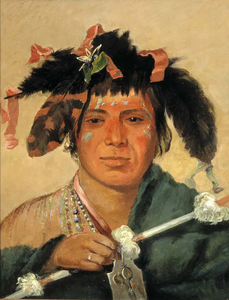 Ko-mán-i-kin-o-haw, Pequena Baleia, uma Valente - George Catlin
