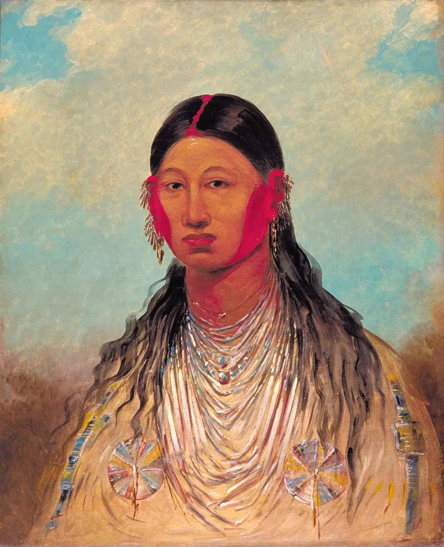 Koon-za-ya-me, Águia de guerra fêmea - George Catlin