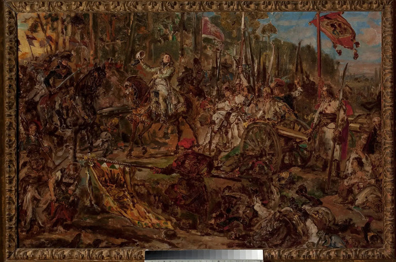 Kościuszko em Racławice, esboço - Jan Matejko