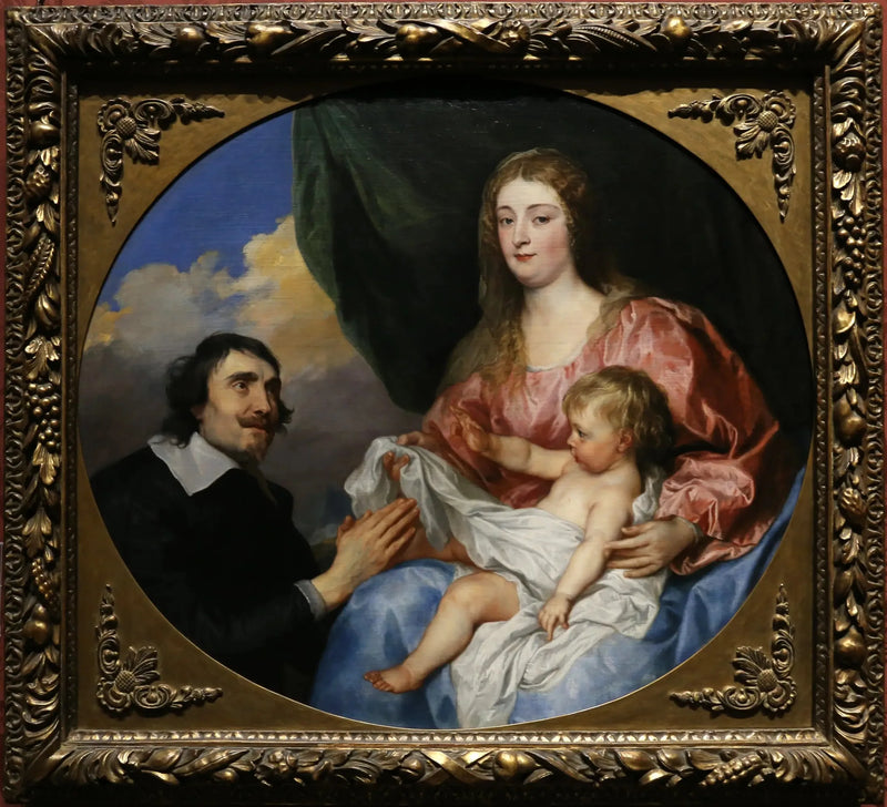 O Abade Scaglia adorando a Virgem e o Menino - Antoine van Dyck