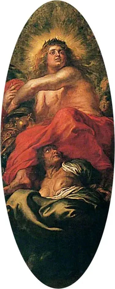 A abundância eliminando a avareza - Peter Paul Rubens