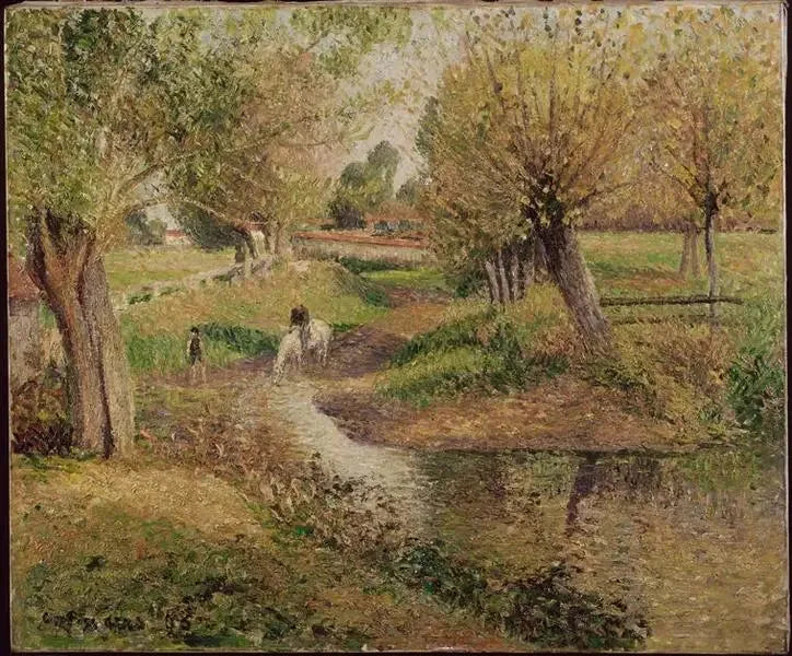 O Abrevador - Camille Pissarro
