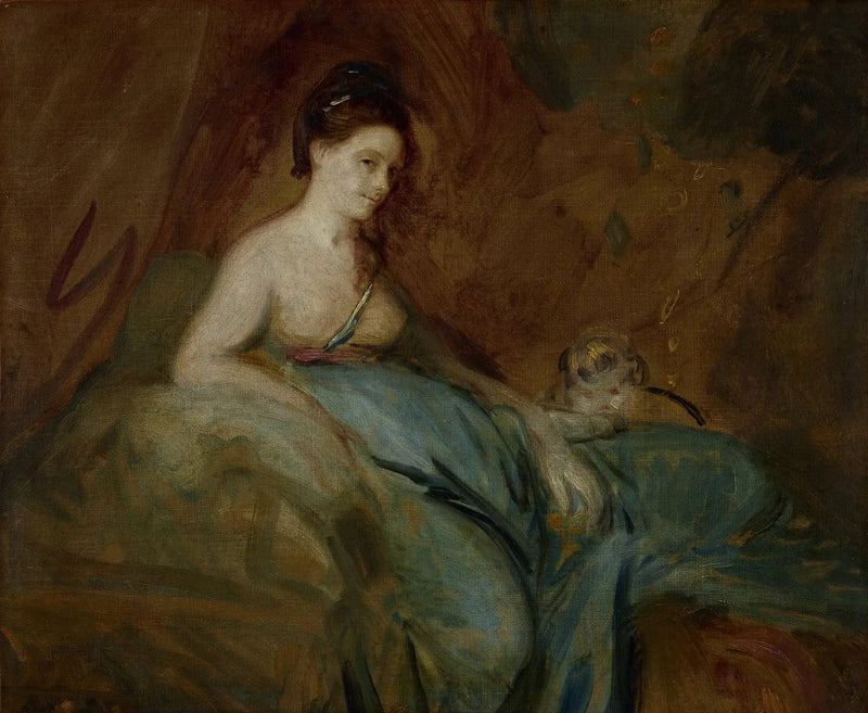 A atriz Kitty Fisher no papel de Danae - Joshua Reynolds