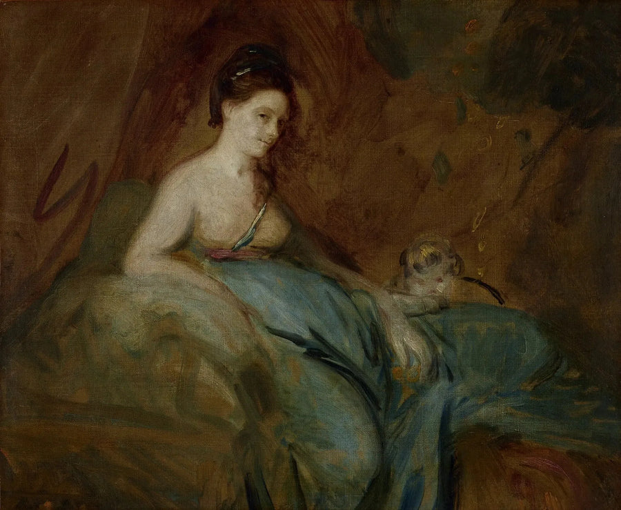 A atriz Kitty Fisher no papel de Danae - Joshua Reynolds